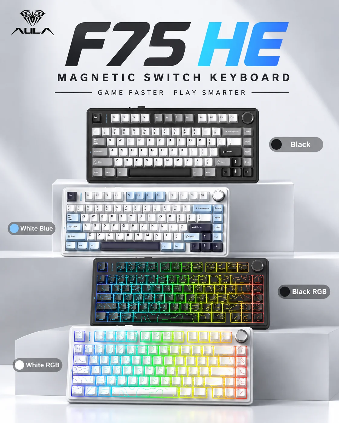 Gaming Keyboard Nearby - AULA F75 HE – klawiatura mechaniczna