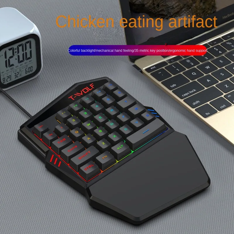 T-WOLF TF900 jednoręczny zesta – Gaming Keyboard Mini recenzja i cena