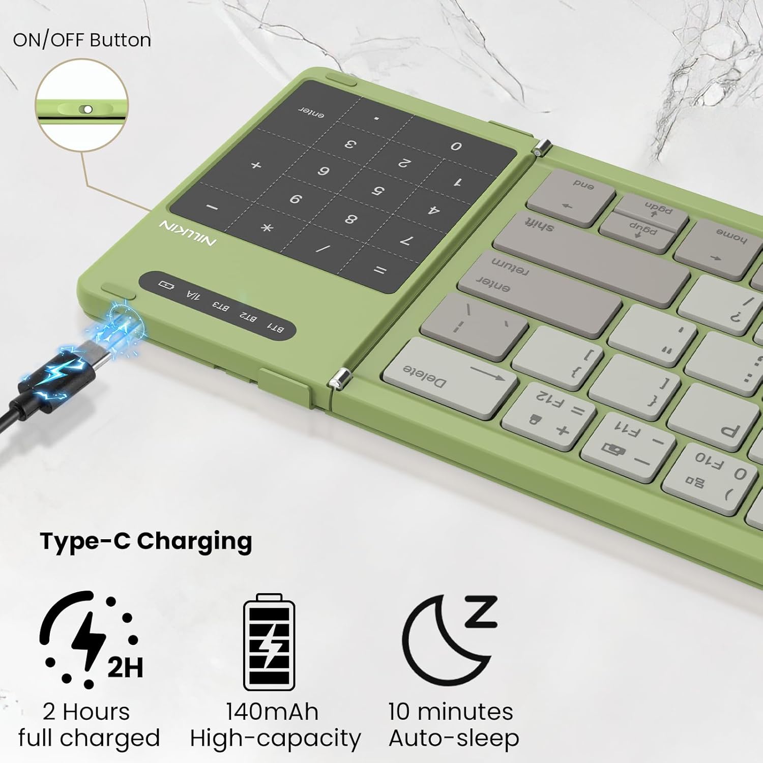 NILLKIN Mini składana bezprzew – Gaming Keyboard Hot Swappable recenzja i cena