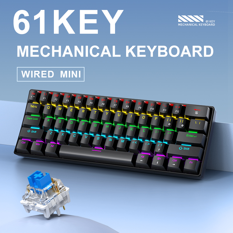 APAYADO K61 – mechaniczna klaw – Keyboard Gaming Blue Switch recenzja i cena